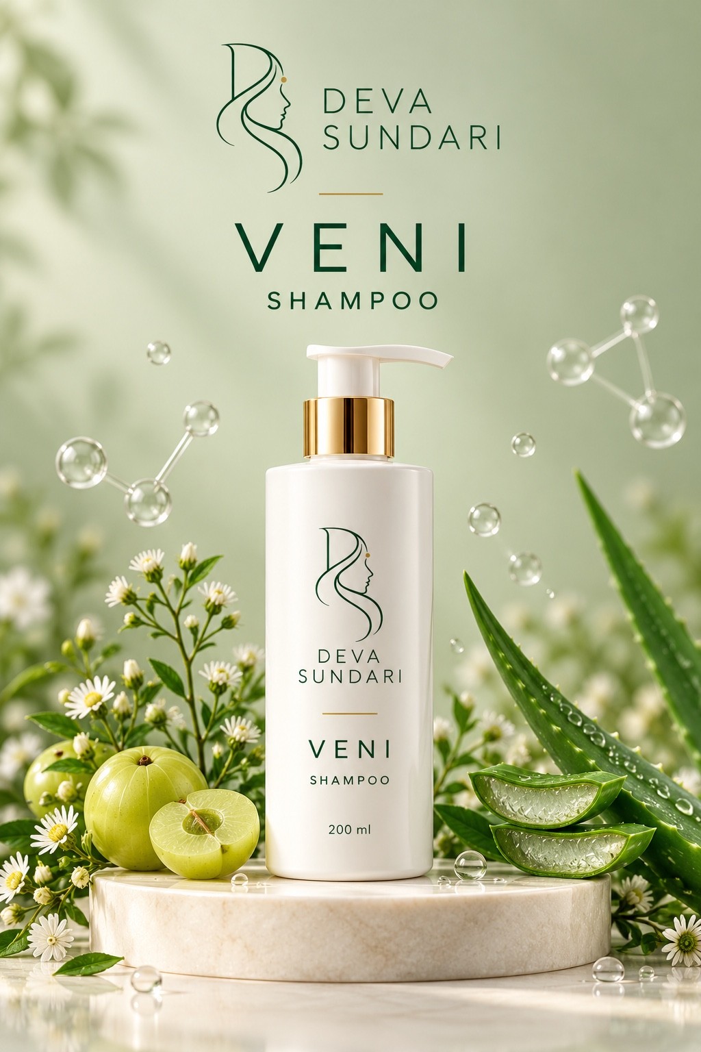 Veni Shampoo with amla and aloe
